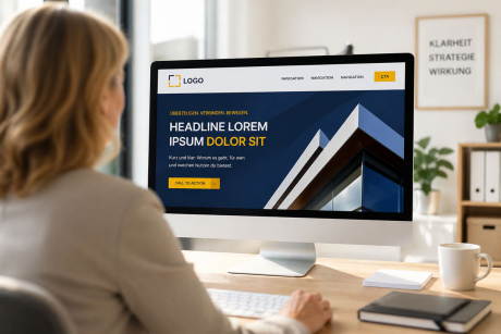 Optimale Website Startseite