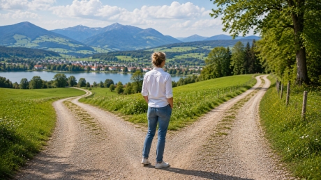 Weggabelung Neubeginn Coaching